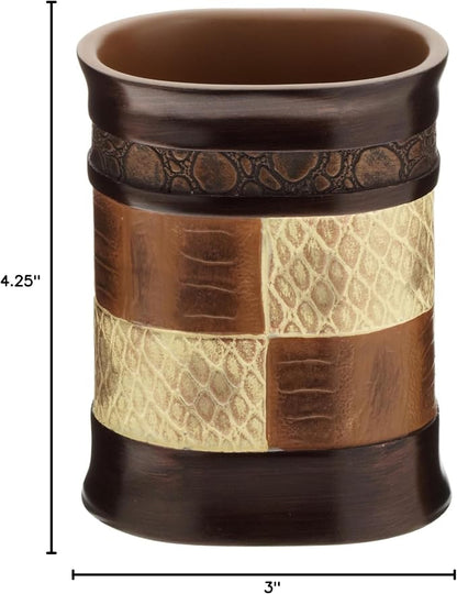 Popular Bath Resin Zambia Collection, Tumbler, Chocolate