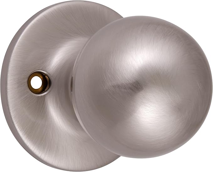 Design House 781856 Ball Dummy Door Knob Satin Nickel