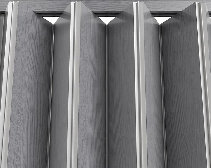 SmartStandard 36" x 80" Accordion Doors Interior, Double Walled, Grey | Easy to Assemble, Save Space, PVC Accordion Folding Doors for Closet Doorway Basement, with Track and Hardware