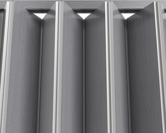 SmartStandard 48" x 80" Accordion Doors Interior, Double Walled, Grey | Easy to Assemble, Save Space, PVC Accordion Folding Doors for Closet Doorway Basement, with Track and Hardware