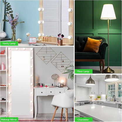 BUBO Vanity Light Bulbs 60 Watt Equivalent, Bathroom Light Bulb Daylight White 5000K, Round Globe Bulbs, G25 LED Bulbs 800 Lumens, E26 Medium Base, 7W, Non-Dimmable, 12 Pack