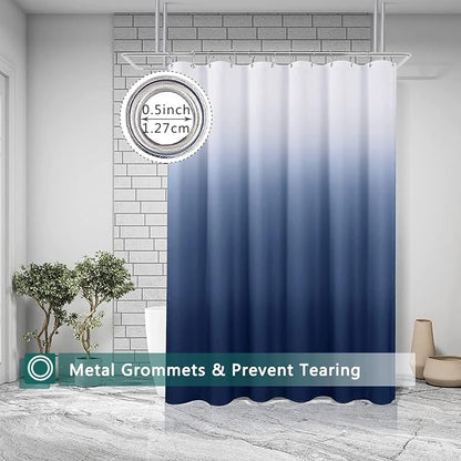 Shower Curtain Liner, 100% Waterproof Peva Shower Curtains with 3 Duty Heavy Bottom Magnets and 12 Rust Proof Grommets, 72x72 Weighted Shower Liner for Shower Stall, Bathtubs