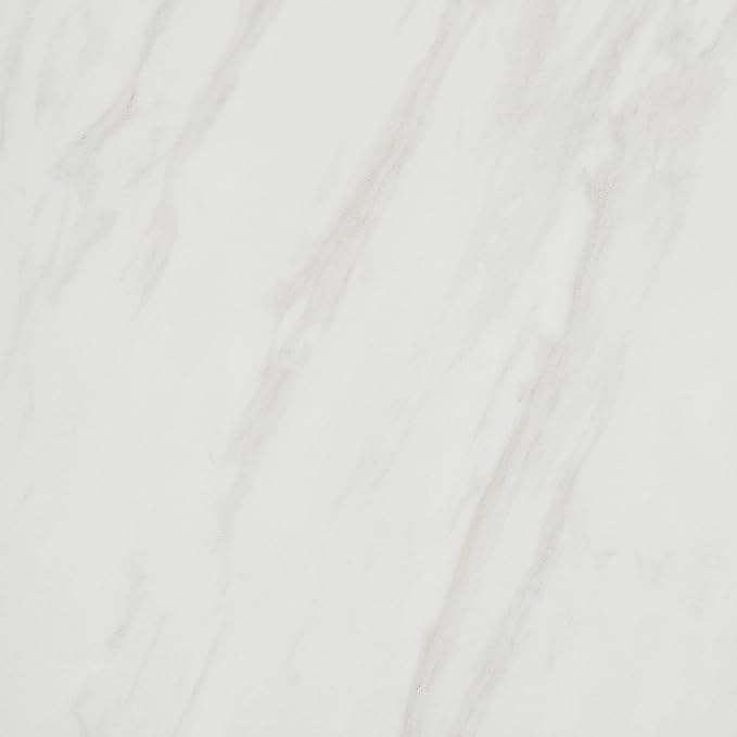 Daltile Perpetuo 24" X 24" Porcelain Marble Look Floor Tile in Matte Timeless White (4 pieces per carton) (15.20 sqft per carton)