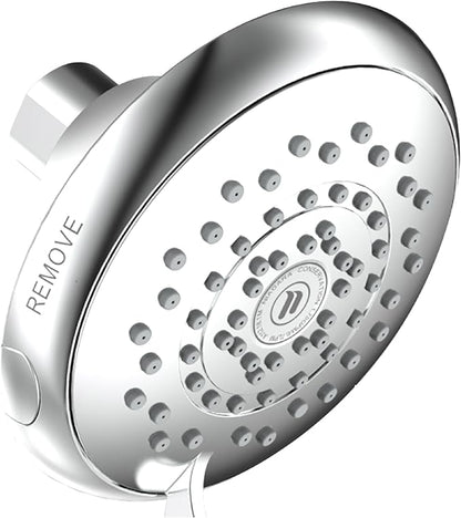 HealthGuard Showerhead - Niagara Conservation | Energy & Water Saving Showerhead (1.5 GPM) High-Efficiency Fixed Shower Head with Removalbe Face Plate in Chrome (N9415CH)