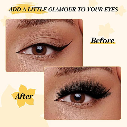 QUEWEL Lash Clusters Kit, 320Pcs 100D Lash Cluster Eyelash Extensions | Mix 12-18mm 3D Eyelash Clusters with Lash Bond and Seal and Lashes Tweezer Easily Create 3D Lashes Clusters at Home(100D Kit)