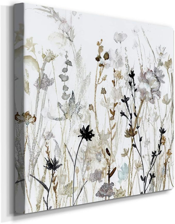 Renditions Gallery Wildflower Mist Wall Art, Premium Gallery Wrapped Canvas Decor, Ready to Hang, 40 in H x 40 in W, Made in America Print, AZS-WC24-19227-R-4040-MK