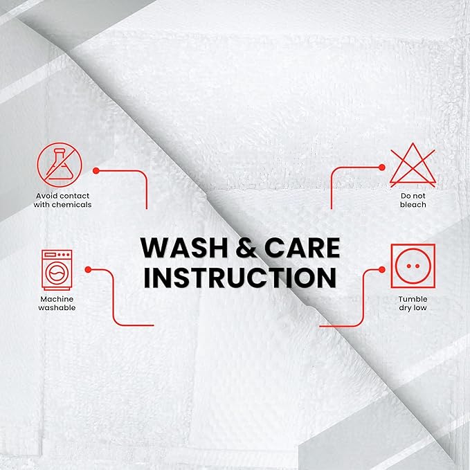 Infinitee Xclusives 100% Cotton Luxury Wash Cloths for Showering - 4 Pack | Washcloths [13x13] - Soft and Absorbent Face Towels for Bathroom Wash Clothes - Gym, Spa & Hotel Use