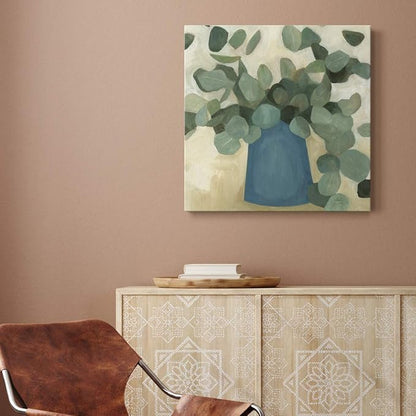Renditions Gallery Greenery Still Life Wall Art, Premium Gallery Wrapped Canvas Decor, Ready to Hang, 16 in H x 16 in W, Made in America Print