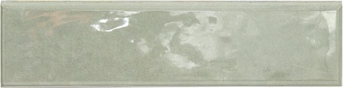 MSI Renzo Jade 3 Inch x 12 Inch Bullnose Ceramic Subway Wall Tile for Bathroom, Kitchen Backsplash, Accent Wall, and Shower