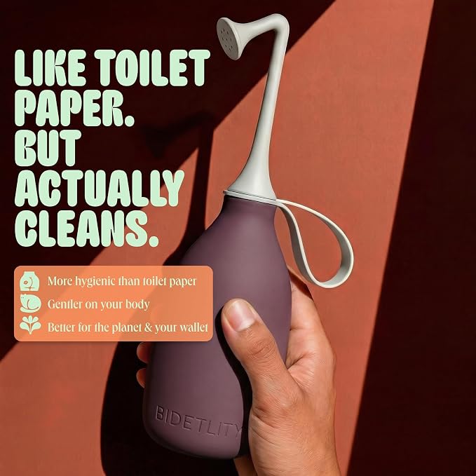 Butt & Intimate Shower 3.0 – Mobile Travel Bidet & Sustainable Intimate Shower, Replaces Wet Wipes, Saves Toilet Paper, Portable Handheld Bidet, Travel Bag Included, BPA-Free - Royal Ruby