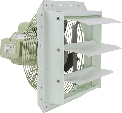 iLiving 12-Inch Corrosion Resistance Shutter Exhaust Fan, Single Speed