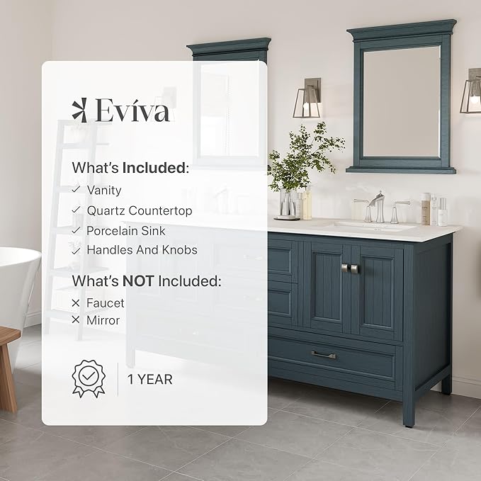 Eviva Britney 72 in. Ash Blue Double Sink Bath Vanity with Carrara Quartz Top and Undermount Porcelain Sinks