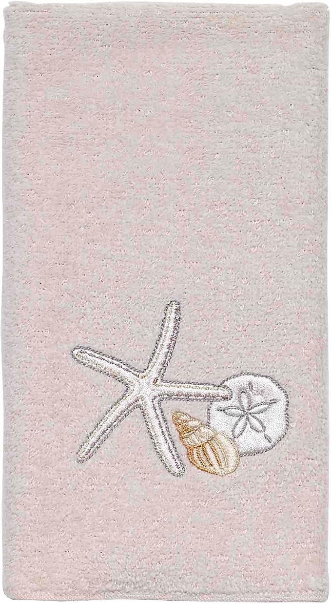 Avanti Linens - Fingertip Towel, Soft & Absorbent Cotton Towel, Beach Inspired Bathroom Accessories (Seaglass Collection)