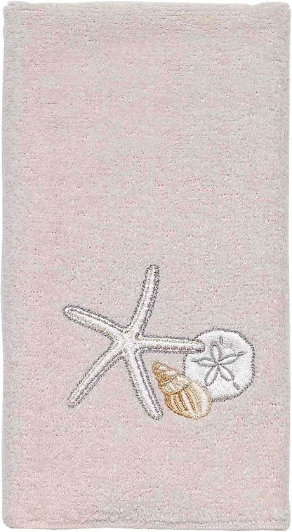 Avanti Linens - Fingertip Towel, Soft & Absorbent Cotton Towel, Beach Inspired Bathroom Accessories (Seaglass Collection)