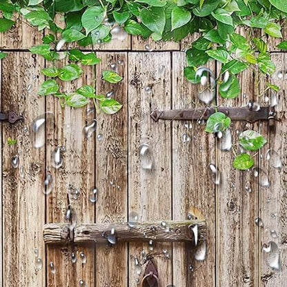 Rustic Farmhouse Country Barn Door Shower Curtain for Bathroom,Wood Board Plank Country Vintage Green Leaves Garage Cabin Decor Curtains,Wooden Wheel Boots Bath Curtains with Hooks 72X84IN