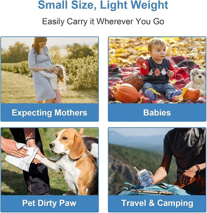Cute Portable Bidet for Kids, Lovely Baby Bidet Spray Bottle, 300ml Compact Travel Size Camping Peri Bottle With Retractable and Angle-Adjustable Nozzle for Home, Outdoors, Camping & Travel Blue (1pc)