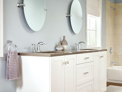 Moen Glyde Chrome Two-Handle High Arc Centerset Bathroom Faucet, 6172