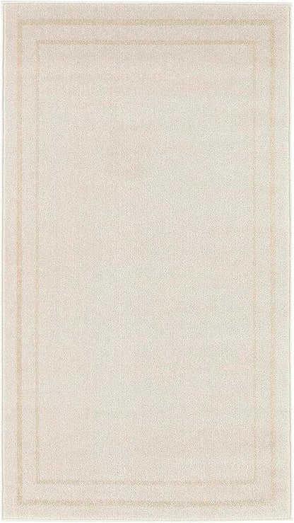 Nourison Home Nourison Essentials Ivory Gold 3' x 5' Area Rug - Easy Clean, Non Shedding, Bed Room, Living Room, Dining Room, Kitchen (3' x 5')