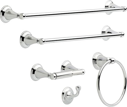 Delta 70018 Windemere 18 in. Wall Mount Towel Bar Bath Hardware Accessory in Polished Chrome