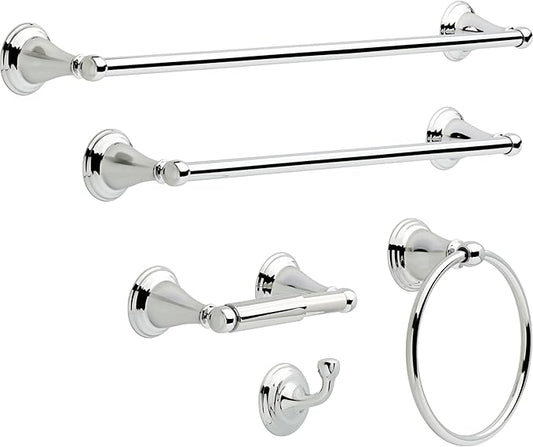 Delta 70018 Windemere 18 in. Wall Mount Towel Bar Bath Hardware Accessory in Polished Chrome