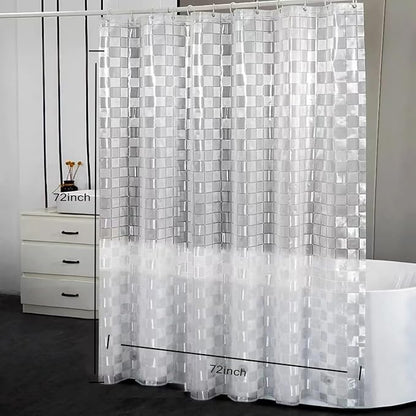 Shower Curtain Liner, 100% Waterproof Peva Shower Curtains with 3 Duty Heavy Bottom Magnets and 12 Rust Proof Grommets, 72x72 Weighted Shower Liner for Shower Stall, Bathtubs