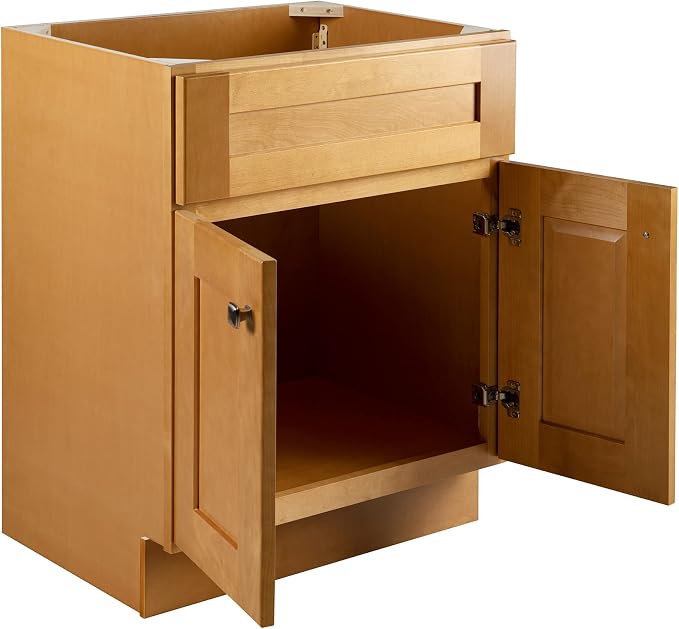 Design House Brookings Bathroom Vanity, 24", Modern Birch | Adjustable Hinges, Freestanding, Contemporary/Modern, Wood, Bath, 587105
