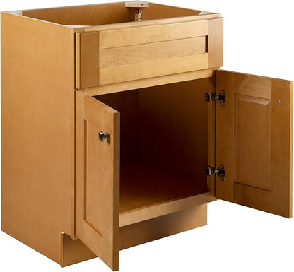 Design House Brookings Bathroom Vanity, 24", Modern Birch | Adjustable Hinges, Freestanding, Contemporary/Modern, Wood, Bath, 587105