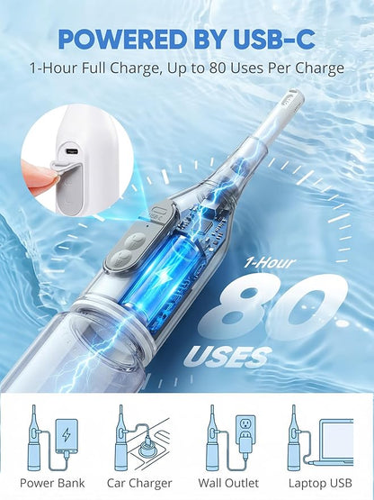 Portable Bidet for Travel – Electric Peri Bottle with Dual Spray Modes, 360° Nozzle, Water Bottle Adapter, USB Rechargeable, Waterproof, Travel Bidet for Postpartum & Personal Hygiene