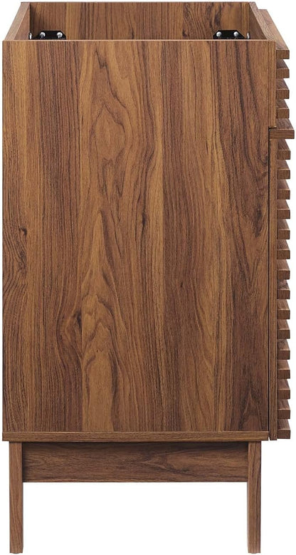 Modway Render 30" Bathroom Vanity in Walnut - Sink Basin Not Included