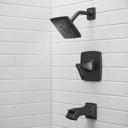 Pfister Venturi Tub & Shower Trim Kit, Valve and Cartridge Included, 1-Handle, Matte Black Finish, 8P8WS2VNSB