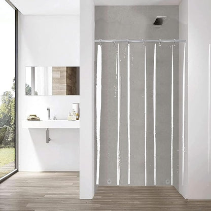 Clear Mini Shower Curtain Liner Short 36x60 for RV Tiny Walkin Tub | Transparent Stall Narrow Half Size Plastic Peva Vinyl Shower Curtain Sets for Bathroom Stand Up Single Camper