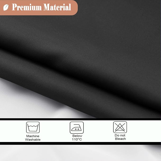 UFRIDAY Dark Shower Curtain Long 72-Inch x 78-Inch, Fashion Polyester Shower Curtains for Bathroom