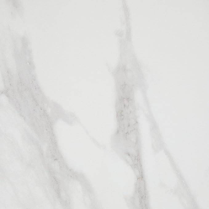 Daltile Perpetuo 24" X 24" Porcelain Marble Look Floor Tile in Polished Brilliant White (4 pieces per carton) (15.20 sqft per carton)
