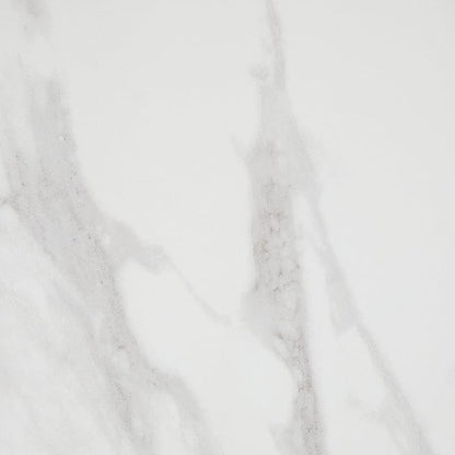 Daltile Perpetuo 24" X 24" Porcelain Marble Look Floor Tile in Polished Brilliant White (4 pieces per carton) (15.20 sqft per carton)