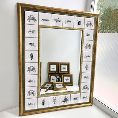 Alwayspon Vinyl Sticker Peel and Stick, Self-Adhesive Wall Tile Transfers Backsplash Sticker Decal for Kitchen Bathroom, 6x6inch/15x15cm 30Pcs, Insects T035