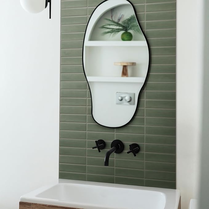 Smart Tiles Peel and Stick backsplash, Stacked Olive Green, 11.43"x9" | Pack of 5 (3.5 sq ft), Matte, Heat/Moisture Resistant, Low VOC, Kitchen/Bathroom, Renter Friendly, Made in Canada
