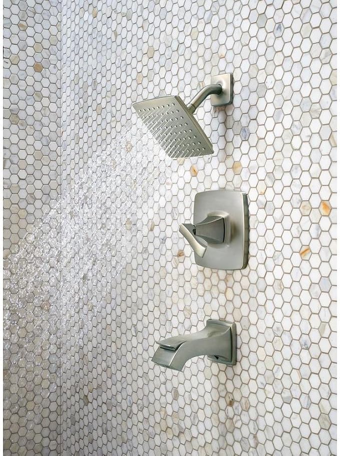 Pfister Venturi Tub & Shower Trim Kit, Valve and Cartridge Included, 1-Handle, Spot Defense Brushed Nickel Finish, 8P8WS2VNSGS