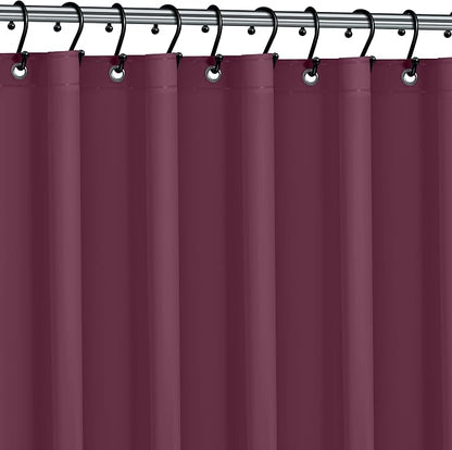 No Smell Shower Curtain Liner 72x72 Dark Purple - PEVA Plastic Shower Curtain for Bathroom, PVC-Free Waterproof Purple Shower Liner with Metal Grommets and Magnet-Weighted Bottom Hem - Washable Liner