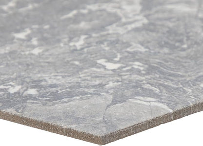 Daltile Perpetuo 8" Hexagon Marble Look Porcelain Floor Tile in Matte Eternal Grey for Kitchen, Bathroom, Living Room Floors | (25 PC Per Carton) (9.37 SQFT Per Carton)