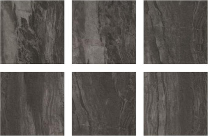 FloorPops FP3328 Raven Peel & Stick Floor Tiles, Black (Pack of 2)