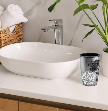 Popular Bath Tumbler, Erica Collection, Grey