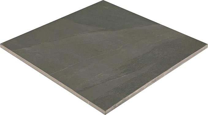 Daltile Natural Stone Slate 12" x 12" in Natural Cleft Brazil Black (6 PC per Carton) (5.82 SQFT per Carton)
