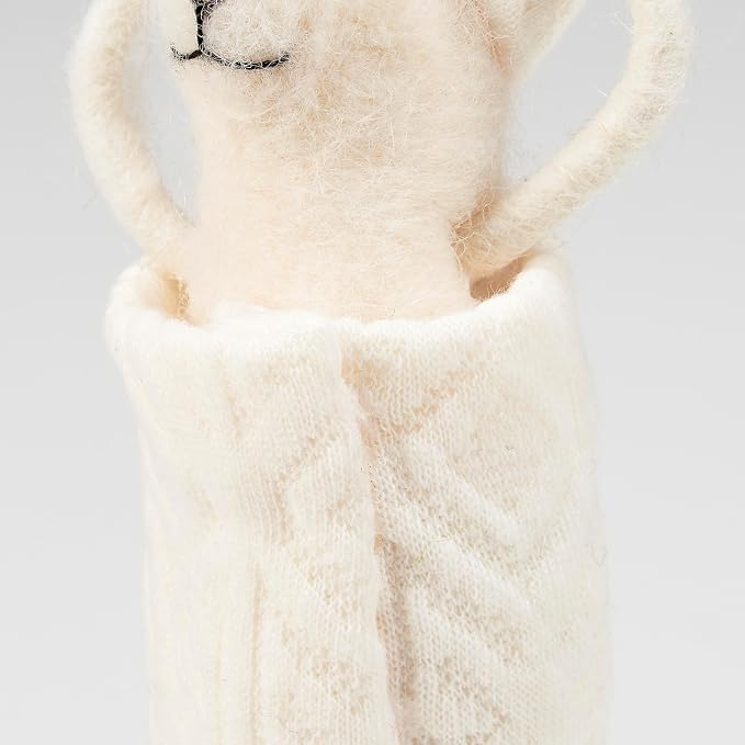 Primitives by Kathy Collectible Critter, Bathtime Mouse Wrapped in a Fabric Bath Towel, Coordinates with Bathroom Decor, Cute Everyday Home Accent or Gift