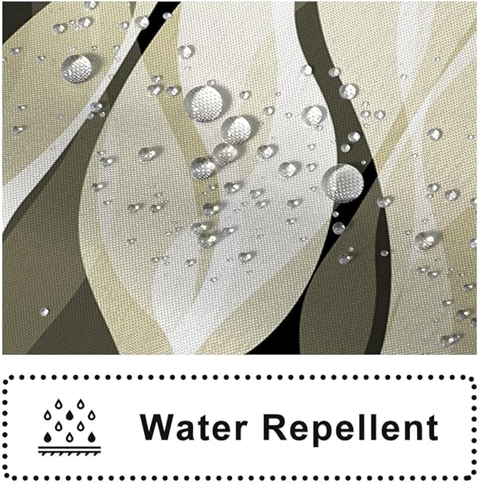 Light Green Shower Curtain, Modern Abstract Green and Grey Striped Shower Curtain Set for Bathroom Waterproof Shower Curtain with Hooks, 60x72 Inch