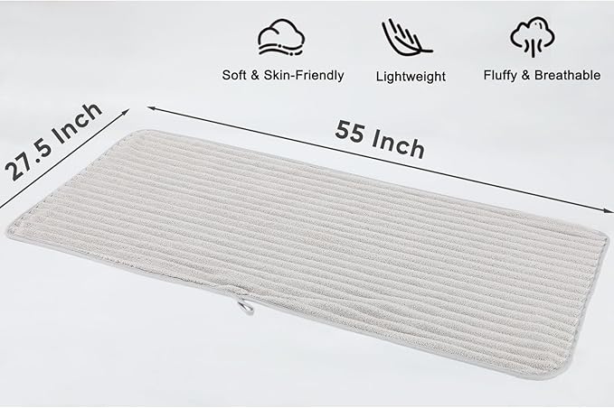Luxury 4-Piece Quick-Dry Bath Towel Set 27.5X 55 Inches – Ultra Soft Microfiber for Bathroom, Bar, Pool, Gym & Travel – Elegant Twill Design