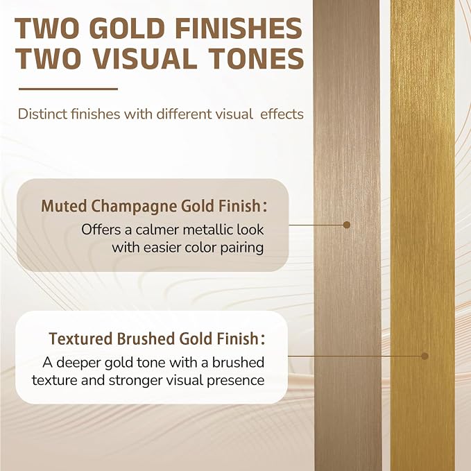 24X40 Inch Brushed Champagne Bronze Oblong Bathroom Mirror | Stainless Steel Metal Frame, HD Glass, Bathroom Vanity Mirror for Over Sink, Modern Design Wall Mounted, MDF Backboard