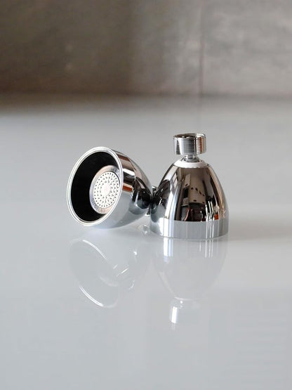Siroflex 2765/S Fixed Shower Head with Brass Swivel – Made in Italy - Anti-Limescale Shower Head - Stainless Steel Filter Screen, Removable Flow Restrictor (Up to 40% Water Savings), (Black Chrome)