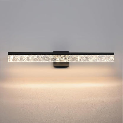 Modern Vanity Lights for Bathroom, 32 Inch Black Bathroom Light Fixtures Over Mirror, 24W Dimmable LED Vanity Lighting Fixtures for Bath Mirror Restroom Bedroom 3000K