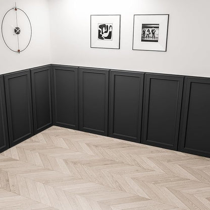 WOWSTAR 12-Pack 2x4ft Drop Ceiling Tiles, Waterproof Glue up Ceiling Panels, Modern Style 3D Wall Panels, Black | PVC ceiling panels, 2x4 ft, waterproof, glue-up install, basement kitchen bathroom, 12-pack