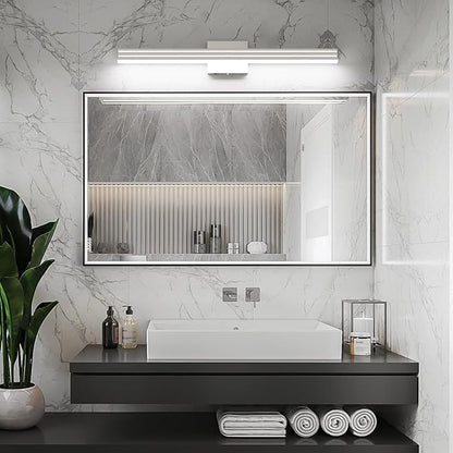 Ralbay 31.5inch Brushed Nickel Vanity Light with 5 Color Temperature (2700K-6000K) Dimmable Acrylic Metal 30W LED Modern Bathroom Light Fixtures